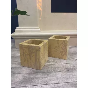 Кашпо из мрамора Амарилло Триана
